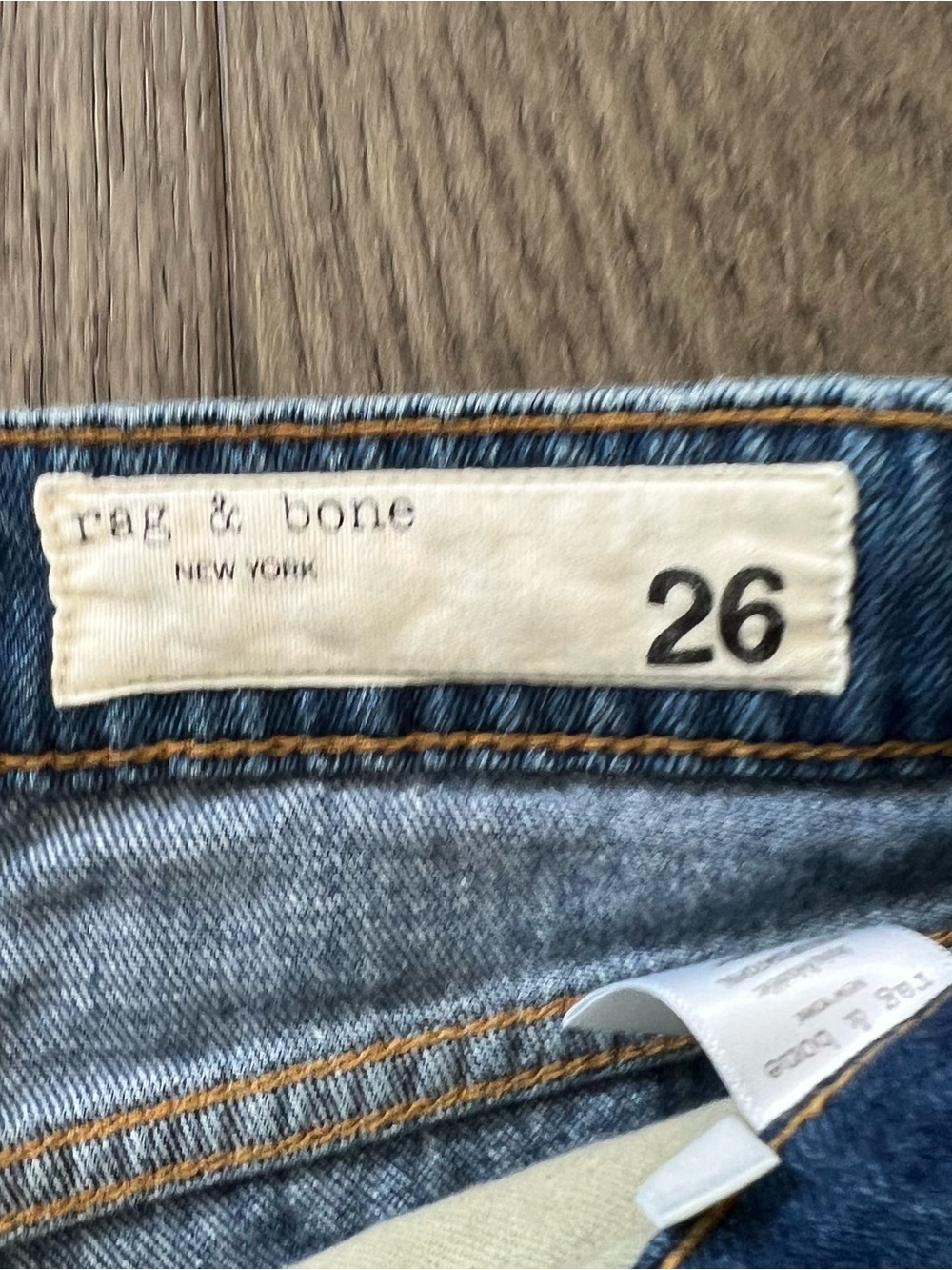 RAG & BONE Dre Low Rise Slim Boyfriend Denim Blue Jeans Size 26 - Picture 10 of 12